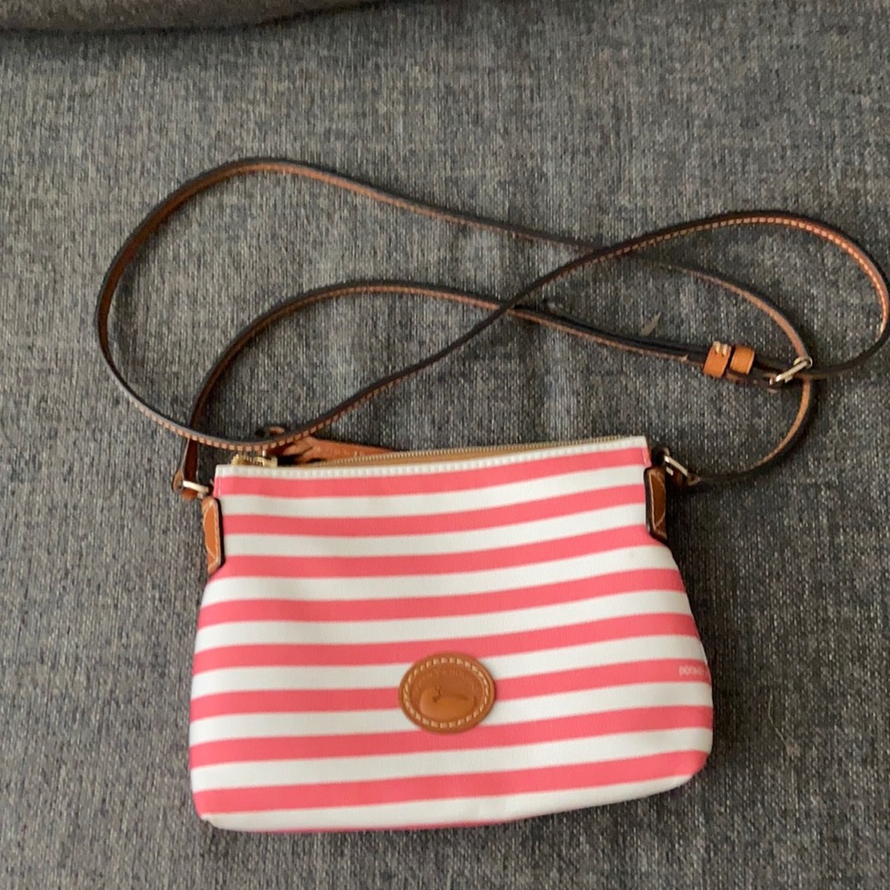 Dooney & Burke Striped Crossbody Pouchette